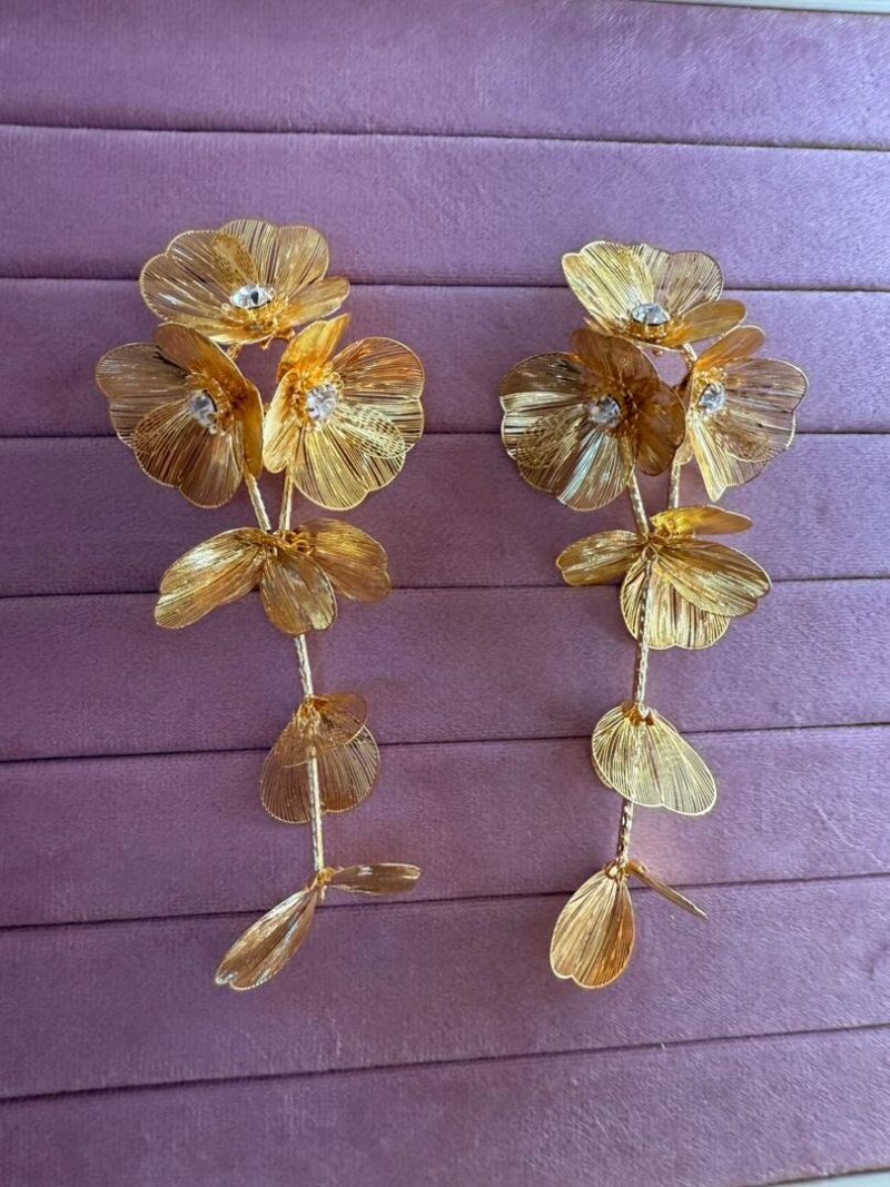 3887 - BO7000 - Boucles d'oreilles fleuries