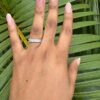 4348 - BA5000 - Bague Argentée Élégante