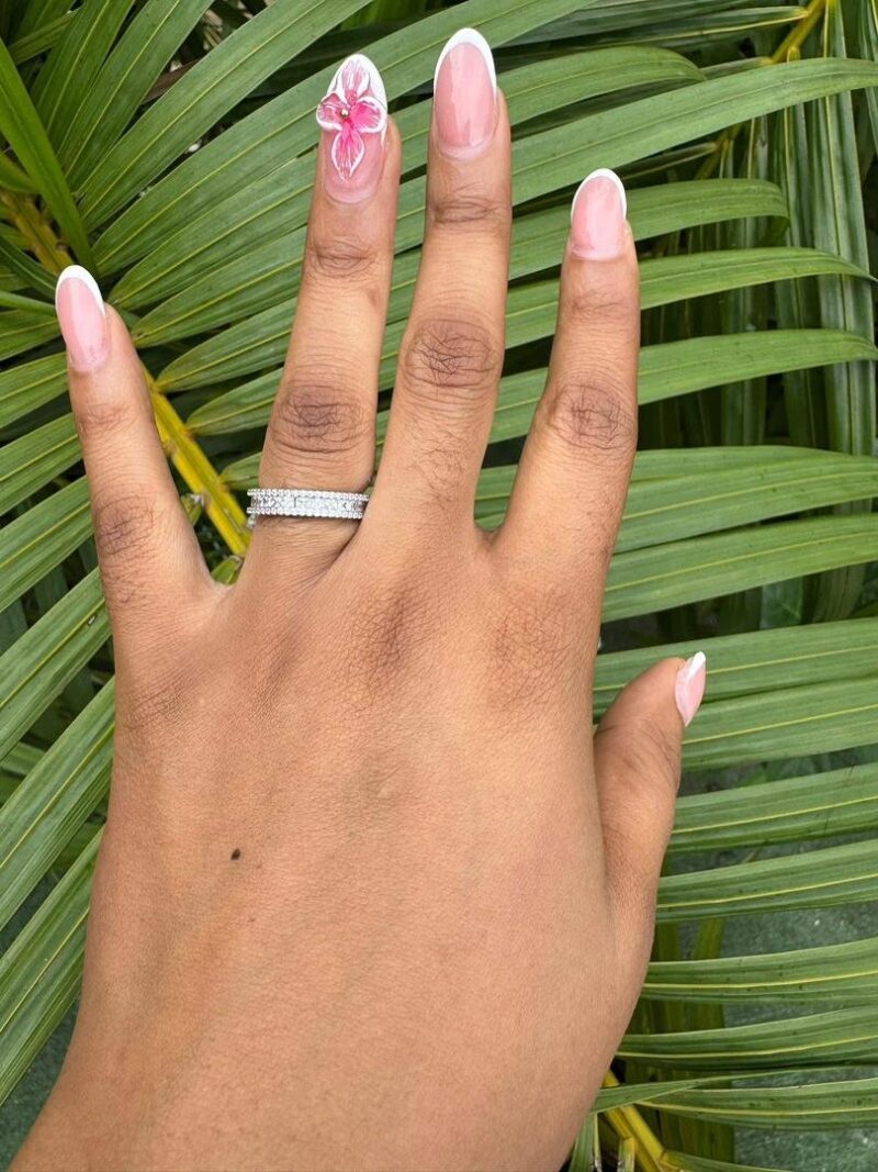 4348 - BA5000 - Bague Argentée Élégante