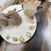 4603 - BO7000 - Lot de 3 boucles d'oreilles en forme de feuilles